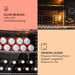 Beersafe XXL Kühlschrank 80 Liter 3 Böden Panoramaglastür -Deutschland Klarstein Verkaufs-Shop 10041893 de 0004 usp