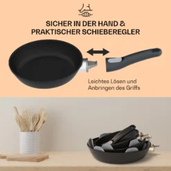 Noto Endurance Bratpfanne Ø20 Cm Geschmiedetes Aluminium Abnehmbarer Griff -Deutschland Klarstein Verkaufs-Shop 10045001 de 0004 usp