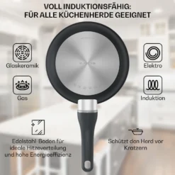 Noto Endurance Bratpfanne Ø20 Cm Geschmiedetes Aluminium Abnehmbarer Griff -Deutschland Klarstein Verkaufs-Shop 10045001 de 0005 usp