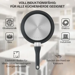 Noto Endurance Bratpfanne Ø24 Cm Geschmiedetes Aluminium Abnehmbarer Griff -Deutschland Klarstein Verkaufs-Shop 10045002 de 0005 usp