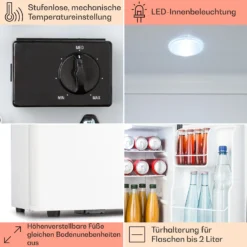 Happy Hour 38 Mini-Kühlschrank Minibar 38 Liter 26 DB -Deutschland Klarstein Verkaufs-Shop 10045047 de 0005 usp