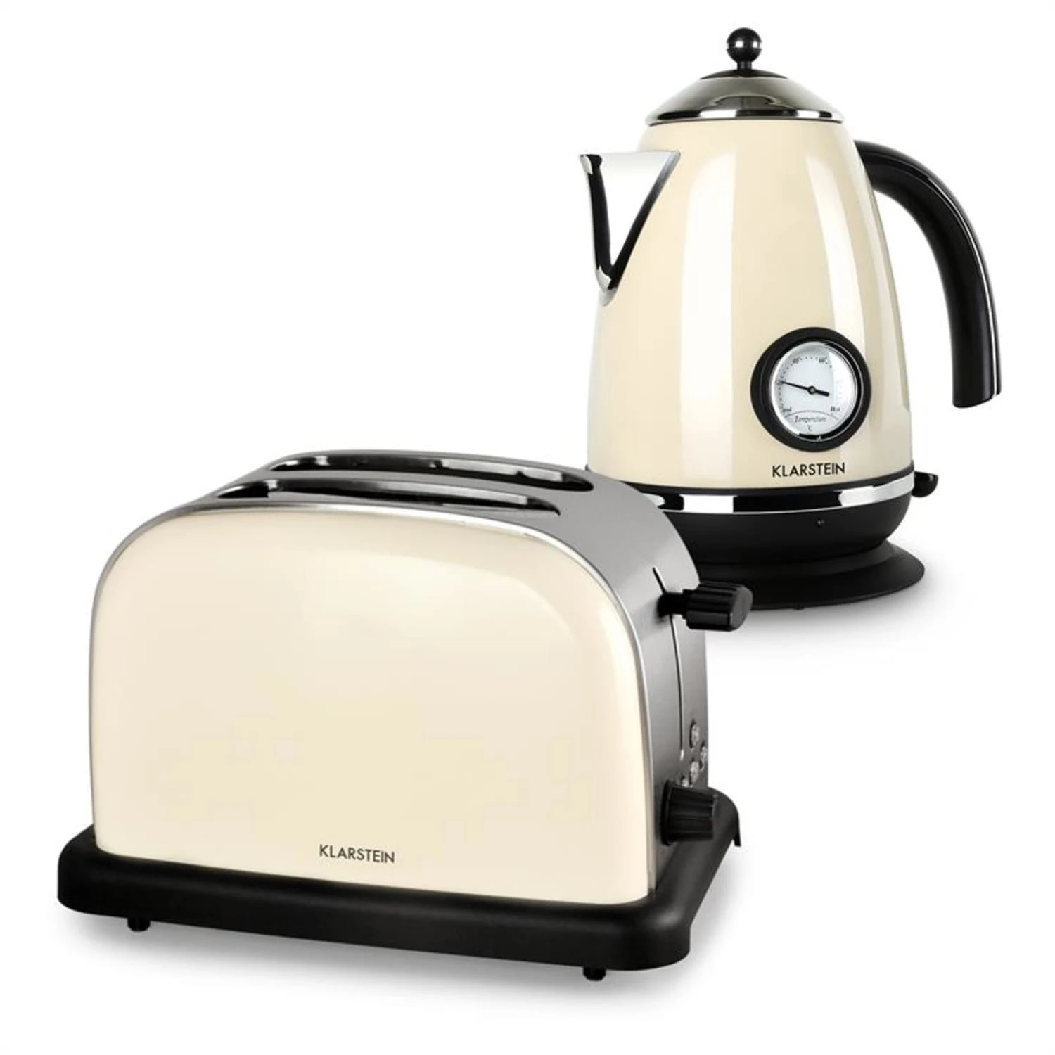 Aquavita Frühstücksset Creme Wasserkocher Toaster creme Aquavita Frühstücksset Creme Wasserkocher Toaster Creme -Deutschland Klarstein Verkaufs-Shop 60001826 yy 0001 titel Klarstein Aquavita Fruehstuecksset Creme