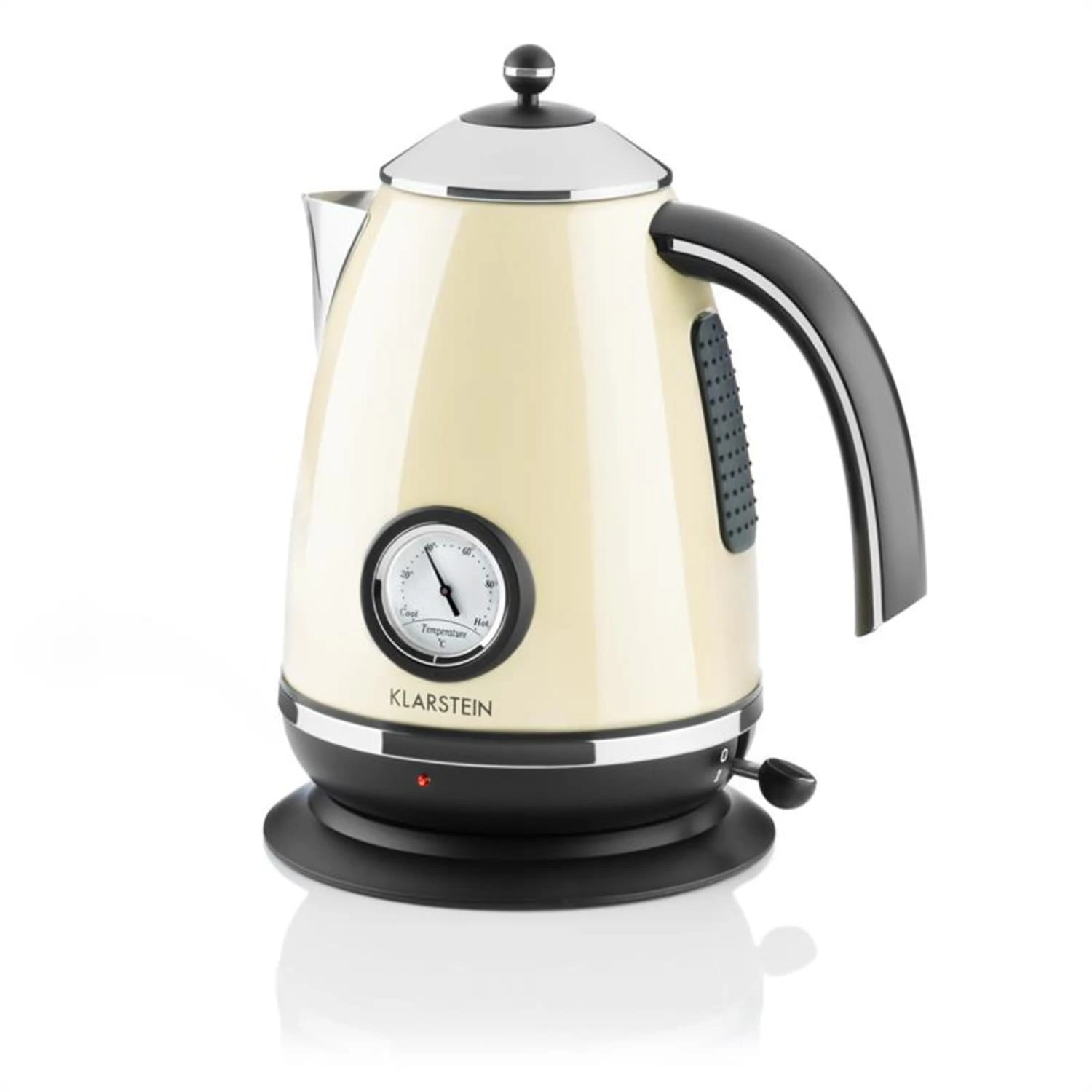 Aquavita Frühstücksset Creme Wasserkocher Toaster creme Aquavita Frühstücksset Creme Wasserkocher Toaster Creme -Deutschland Klarstein Verkaufs-Shop 60001826 yy 0005 front Klarstein Aquavita Chalet Wasserkocher creme reedit v2