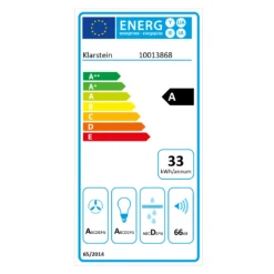 RGL60WH Abzugshaube Mit Aktivkohlefilter -Deutschland Klarstein Verkaufs-Shop 60001859 energy label