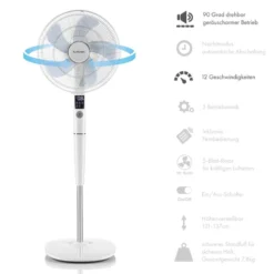 Silent Storm Standventilator 2er-Set 16" (41cm) 5-Blatt-Rotor Weiß -Deutschland Klarstein Verkaufs-Shop 60002055 yy 0006 detail Klarstein Silent Storm Standventilator weiss reedit v2