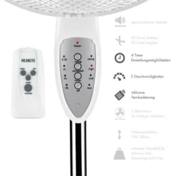 Summerjam Standventilator 2er-Set Standlüfter 50W 3 Stufen Weiß -Deutschland Klarstein Verkaufs-Shop 60002058 yy 0004 logo Klarstein Summerjam Standventilator weiss