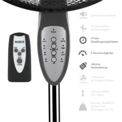 Summerjam Standventilator 2er-Set Standlüfter 50W 3 Stufen Grau -Deutschland Klarstein Verkaufs-Shop 60002059 yy 0004 logo Klarstein Summerjam Standventilator grau reedit