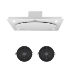 Secret Service Umluftset 110cm 800m³/h Aktivkohlefilter Weiß