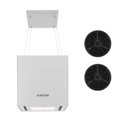 Kronleuchter Dunstabzugshaube Umluftset Aktivkohlefilter Weiß