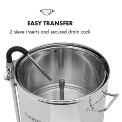 Mundschenk XXL + Eintauchkühler Bierbrauanlage 3000W 50l 304 Edelstahl -Deutschland Klarstein Verkaufs-Shop 60002276 yy 0004 logo Klarstein Mundschenk XXL Maischekessel Edelstahl