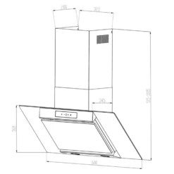 Balzac Dunstabzugshaube Umluftset 60cm 640m³/h Aktivkohlefilter -Deutschland Klarstein Verkaufs-Shop 60002283 yy 0009 logo Klarstein Balzac 60 Dunstabzugshaube Edelstahl