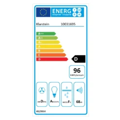 HEKTOR Dunstabzugshaube Beleuchtung Aluminium-Filter Timer Schwarz -Deutschland Klarstein Verkaufs-Shop 60002314 energy label