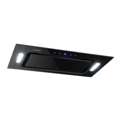 HEKTOR Dunstabzugshaube Beleuchtung Aluminium-Filter Timer Schwarz -Deutschland Klarstein Verkaufs-Shop 60002314 yy 0005 front Klarstein HEKTOR SL Dunstabzugshaube schwarz