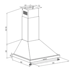 Montblanc Dunstabzugshaube Umluftset 610m³/h 165W 2x1,5W Weiß -Deutschland Klarstein Verkaufs-Shop 60002319 yy 0007 logo Klarstein Montblanc 60 Dunstabzugshaube weiss