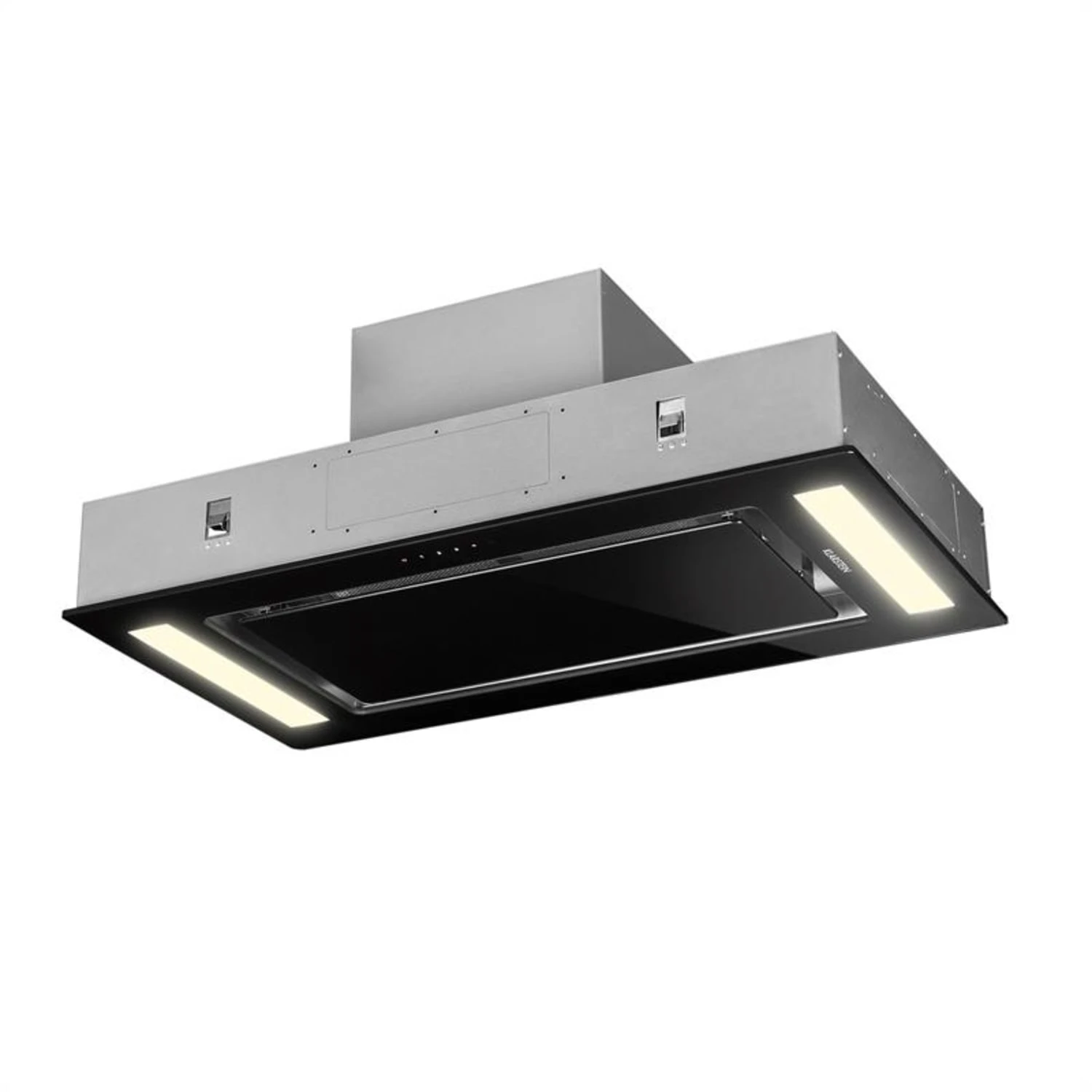 Remy Dunstabzugshaube Umluftset 90cm 230W 620m³/h schwarz Remy Dunstabzugshaube Umluftset 90cm 230W 620m³/h Schwarz -Deutschland Klarstein Verkaufs-Shop 60002322 yy 0007 front Klarstein Remy Deckenhaube 90 cm schwarz reedit