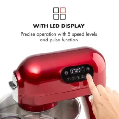 Curve Plus Küchenmaschinen-Set | 5l | 4-in-1 Fleischwolf | Rot -Deutschland Klarstein Verkaufs-Shop 60002329 yy 0005 logo Klarstein Curve Plus Kuechenmaschinen Set rot