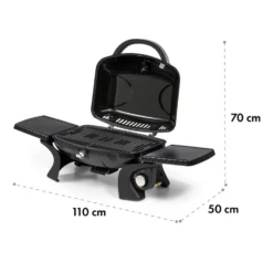 Parforce One 3,5kW 12000BTU 300°C SNJS Gasschlauch Grau -Deutschland Klarstein Verkaufs-Shop 60002428 yy 0010 logo Klarstein Parforce One Gasgrill 12000BTU grau