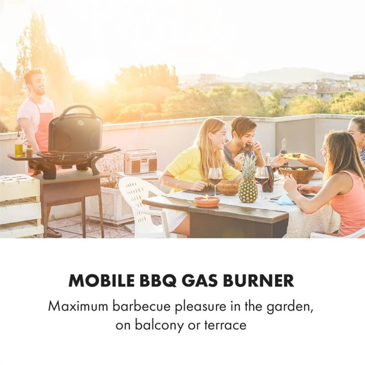 Parforce One Gasgrill 3,5kW 12000BTU Grilltisch Gasschlauch Schwarz -Deutschland Klarstein Verkaufs-Shop 60002431 yy 0002 logo Klarstein Parforce One Gasgrill 12000BTU schwarz