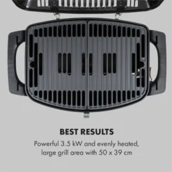 Parforce One Gasgrill 3,5kW 12000BTU Grilltisch Gasschlauch Schwarz -Deutschland Klarstein Verkaufs-Shop 60002431 yy 0003 logo Klarstein Parforce One Gasgrill 12000BTU schwarz