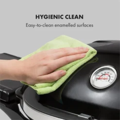 Parforce One Gasgrill 3,5kW 12000BTU Grilltisch Gasschlauch Schwarz -Deutschland Klarstein Verkaufs-Shop 60002431 yy 0006 logo Klarstein Parforce One Gasgrill 12000BTU schwarz