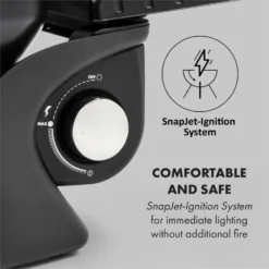 Parforce One Gasgrill 3,5kW 12000BTU SNJS Grilltisch Gasschlauch Grau -Deutschland Klarstein Verkaufs-Shop 60002432 yy 0008 logo Klarstein Parforce One Gasgrill 12000BTU grau