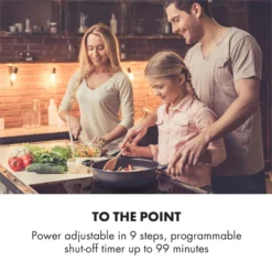 Kalahari Delicatessa Einbau-Ofen-Set Induktion 7000W 68Ltr Schwarz Edelstahl -Deutschland Klarstein Verkaufs-Shop 60002585 yy 0007 logo Klarstein Delicatessa 60 Einbaukochfeld schwarz