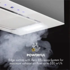 Gusteau Hektor Einbau-Set Backofen + Unterbau-Haube 2950W 64Ltr 530 M³/h Weiß Edelstahl -Deutschland Klarstein Verkaufs-Shop 60002592 yy 0008 logo Klarstein Hektor Dunstabzugshaube Einbau weiss