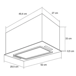 Gusteau Hektor Einbau-Set Backofen + Unterbau-Haube 2950W 64Ltr 530 M³/h Weiß Edelstahl -Deutschland Klarstein Verkaufs-Shop 60002592 yy 0012 logo Klarstein Hektor Dunstabzugshaube Einbau weiss