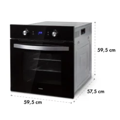 Gusteau Delicatessa Einbau-Ofen-Set Induktion 7000W Schwarz Edelstahl -Deutschland Klarstein Verkaufs-Shop 60002594 yy 0011 logo Klarstein Gusteau Elektrischer Einbaubackofen schwarz