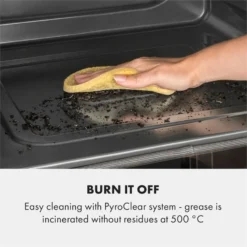 Gusteau Remy Einbau-Set Backofen + Einbau-Haube 2950W 64Ltr 620 M³/h Schwarz Edelstahl -Deutschland Klarstein Verkaufs-Shop 60002597 yy 0004 logo Klarstein Gusteau Elektrischer Einbaubackofen schwarz