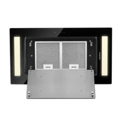 Gusteau Remy Einbau-Set Backofen + Einbau-Haube 2950W 64Ltr 620 M³/h Schwarz Edelstahl -Deutschland Klarstein Verkaufs-Shop 60002597 yy 0010 detail Klarstein Remy Deckenhaube 90 cm schwarz reedit