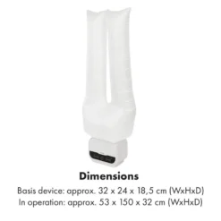 ShirtButler Pro Automatisches Trocknersystem Hemd / Hose / Schuhe 1200W 2-in-1 70°C Timer Weiß -Deutschland Klarstein Verkaufs-Shop 60002670 yy 0009 logo Klarstein ShirtButler Pro Trocknersystem weiss