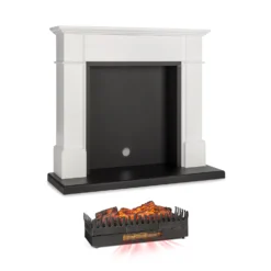 Biel Kamingehäuse + Kamini FXL Kamineinsatz 2000W MDF Modernes Design